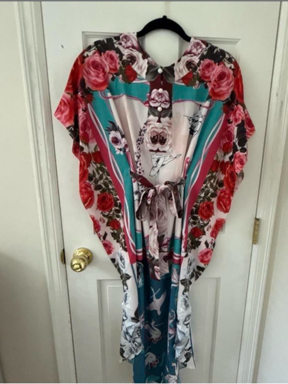 BURRYCO Floral Kaftan Maxi Dress – Size 4